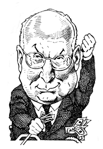 cheney shaking his fist