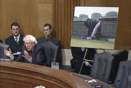 bernie stares down lunch