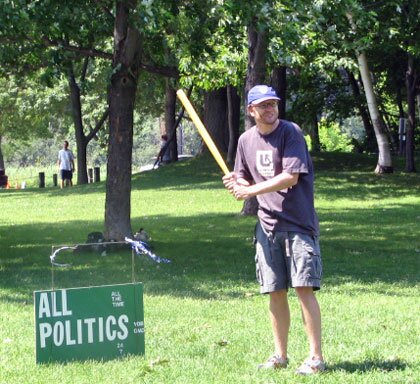 quinn at bat