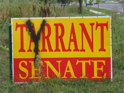 Tarrant/Tyrant Sign